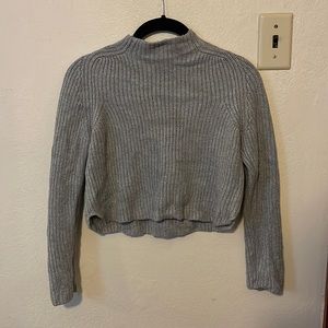American Apparel Cropped Mockneck Sweater